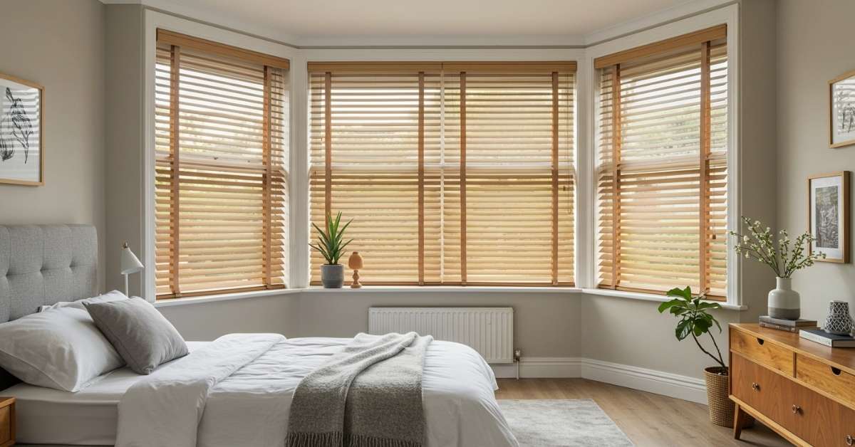 The best types of blinds for bay windows include wood blinds, faux wood blinds, vertical blinds, and roller blinds, depending on your room and window shape.