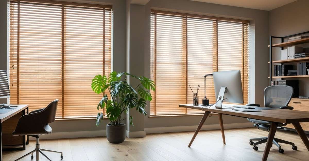 Boost Focus: How Wood Blinds for Offices Reduce Glare and Increase Productivity