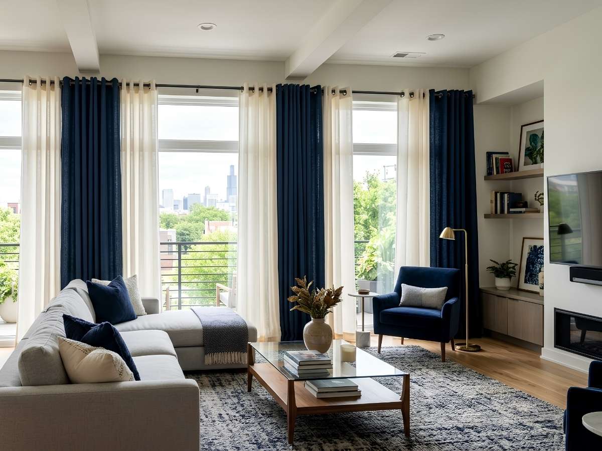 Living Room Drapes- Modern Minimalist