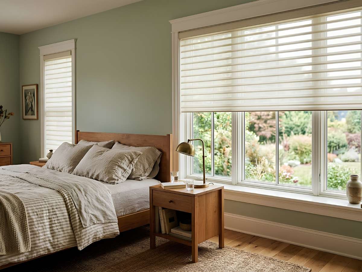 Horizontal Sheer Shades-Bedroom